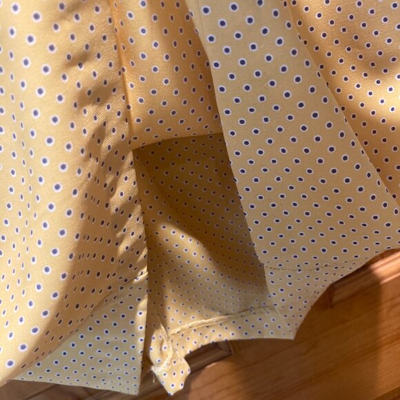 Modcloth Yellow Polka Dot Short Sleeve Dress Size Small - Picture 5 of 7
